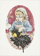 IT I _(Cooking) -  2011, watercolor and felt-tip pen, 52x37 cm. excl. frame 
   